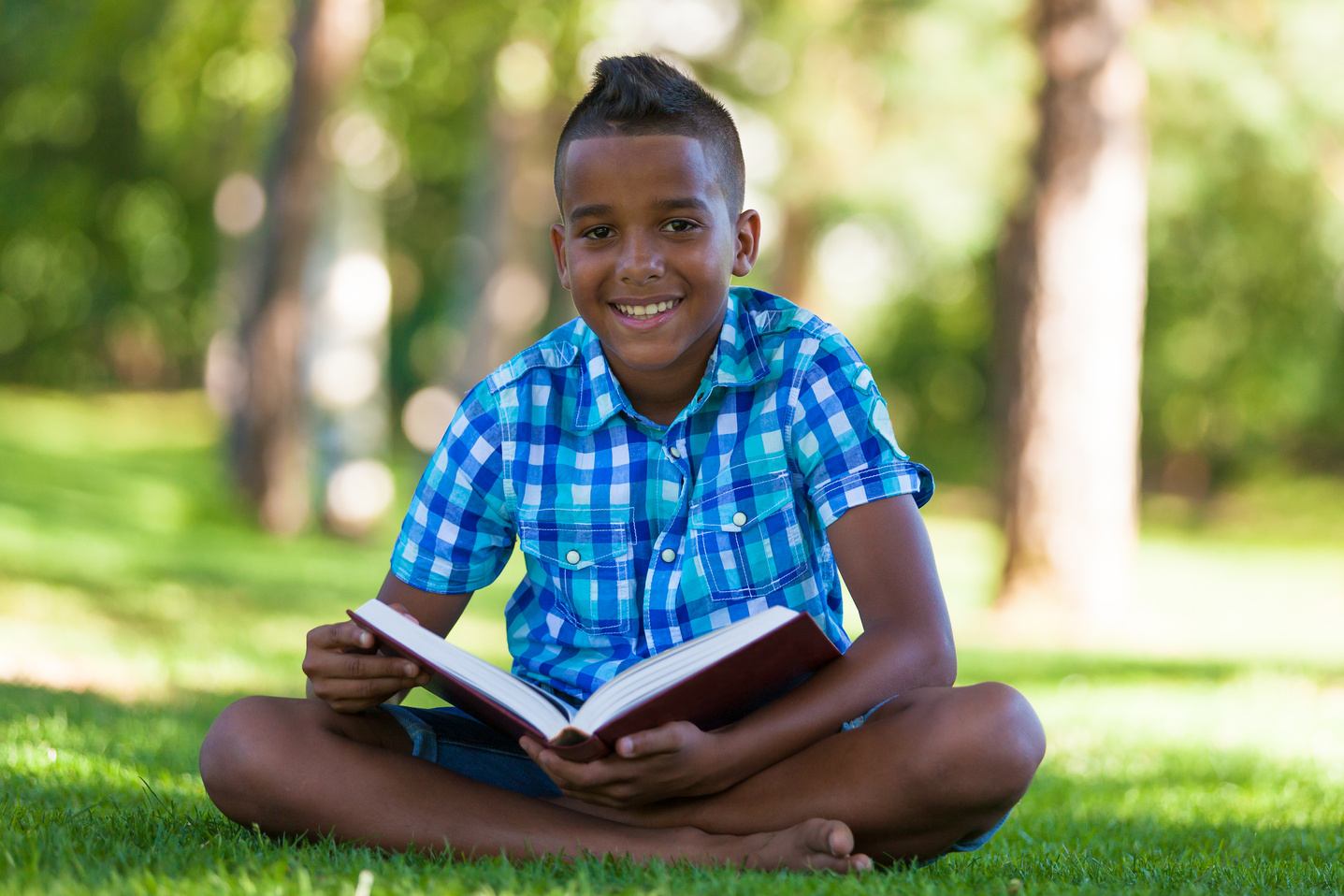 Boy Reading a Book